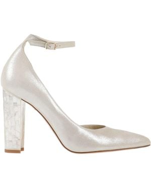 freya rose Court Shoes Leather - White