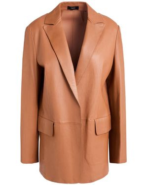 Theory Jacket Lambskin - Brown