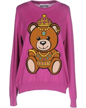 Moschino Fuchsia Sweater Cotton - Pink