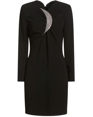 Emporio Armani Mini Dress Viscose, Acetate, Elastane - Black