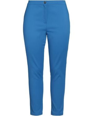 Marina Rinaldi Pants Cotton, Polyamide, Elastane - Blue