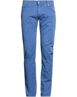 Hand Picked Pants Cotton, Elastane - Blue