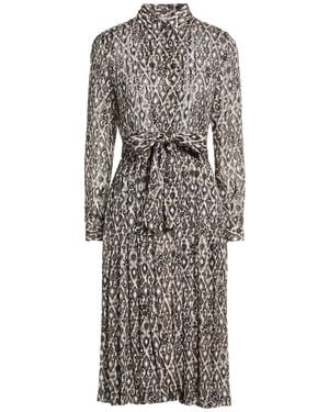 Caliban Midi Dress Polyester, Metallic Polyester - Gray