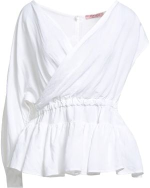 Rose' A Pois Top - Blanc