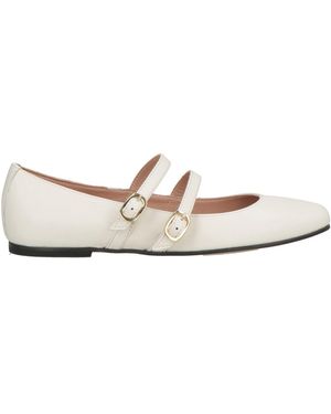 RANYÉ Ivory Ballet Flats Leather - White