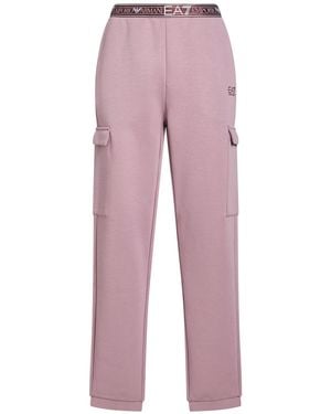 EA7 Pants Cotton, Polyester - Pink