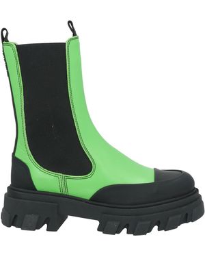 Ganni Botines de caña alta - Verde