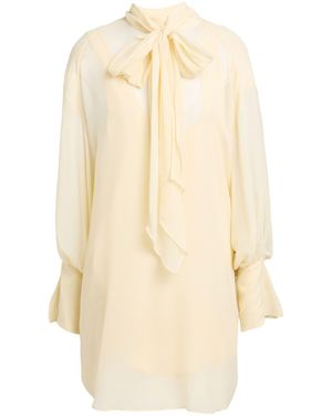 Sa Su Phi Mini Dress Silk - White