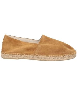 SELECTED Camel Espadrilles Leather - Natural