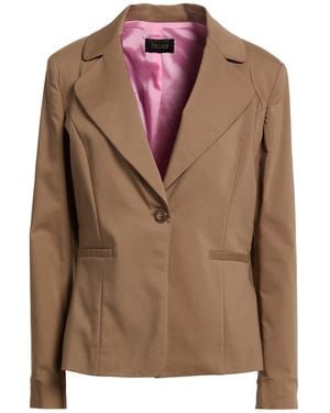 Try Me Camel Blazer Cotton, Polyester, Elastane - Brown