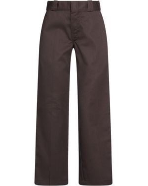 Dickies Dark Pants Polyester, Cotton - Brown