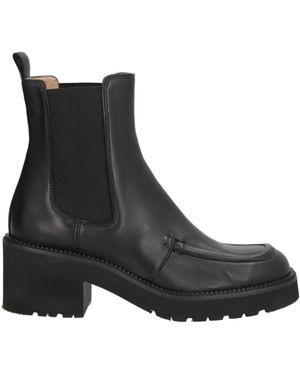 Donna Soft Ankle Boots Leather - Black