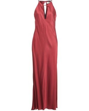 ViCOLO Brick Maxi Dress Viscose - Red