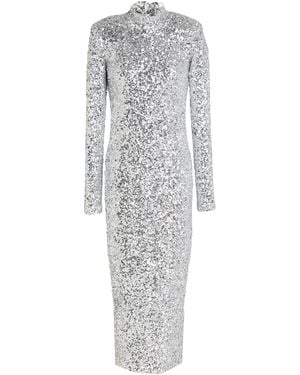Jucca Midi Dress Polyester, Elastane - Gray