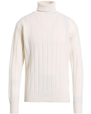 Lardini Turtleneck Virgin Wool, Cashmere - White