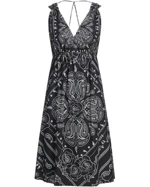 Replay Midi Dress Cotton - Black