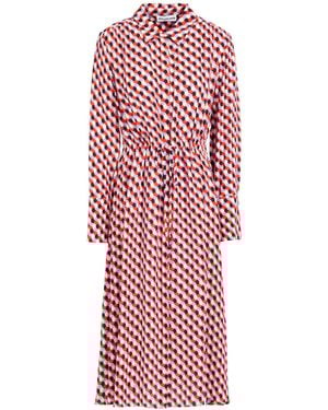 Attic And Barn Midi Dress - Red