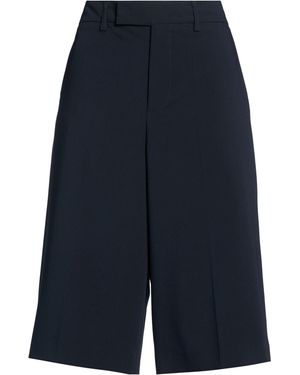 RUE DU BAC Midnight Shorts & Bermuda Shorts Polyester, Viscose, Elastane - Blue