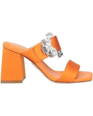 Rodo Sandals Textile Fibers - Orange