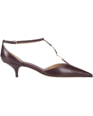 Ferragamo Pumps Lambskin - Brown