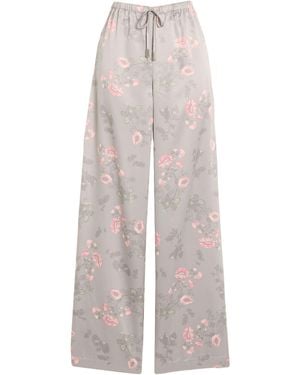 Massimo Alba Pants Silk - White