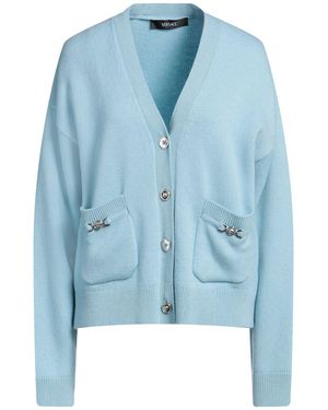 Versace Sky Cardigan Cashmere - Blue