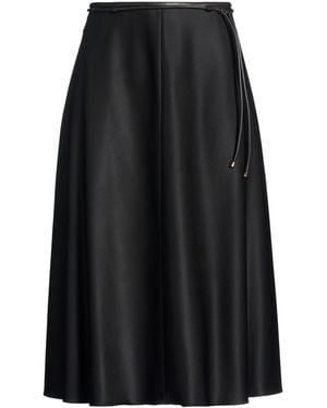 Agnona Midi Skirt Wool, Elastane - Black