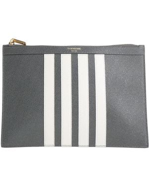 Thom Browne Handbag Leather - Grey