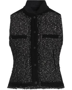 Rag & Bone Vest Wool, Polyester, Acrylic, Nylon, Virgin Wool - Black