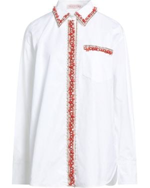 Valentino Garavani Shirt Cotton, Polyester, Metallic Fiber - White