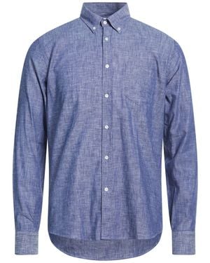 Manuel Ritz Shirt Cotton, Linen - Blue