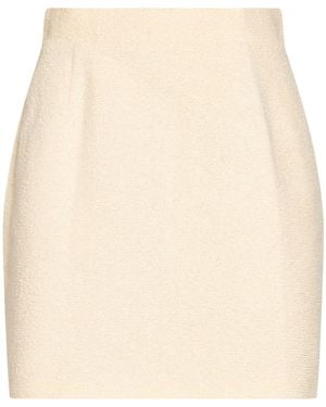 Loulou Ivory Mini Skirt Cotton - Natural
