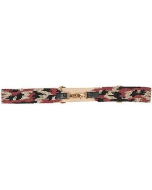 Maliparmi Bag Strap Textile Fibers, Leather - White