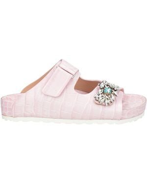 Giambattista Valli Lilac Sandals Leather - Pink