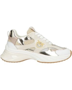 Pinko Trainers Leather, Textile Fibres - White