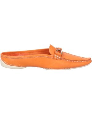 Sergio Rossi Mules & Clogs Leather - Orange