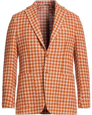 Sartorio Napoli Blazer Alpaca Wool, Cotton, Polyamide - Orange