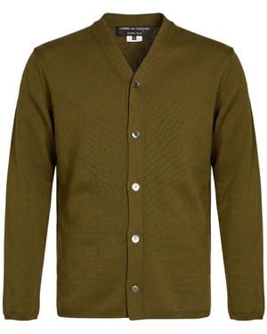 Comme des Garçons Cardigan Cotton, Polyester - Green