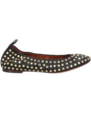 Lanvin Ballet Flats Lambskin, Brass - White