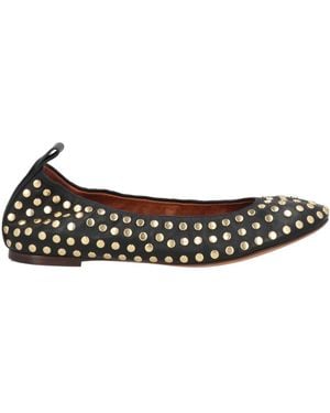 Lanvin Ballet Flats Lambskin, Brass - White