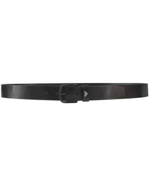 Emporio Armani Belt Leather - Black
