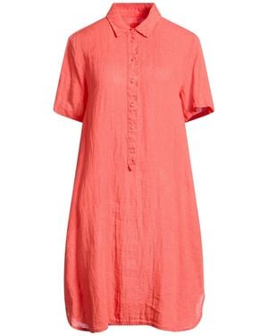 120% Lino Mini Dresses - Pink