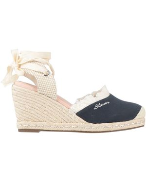 Blauer Espadrilles - Natural