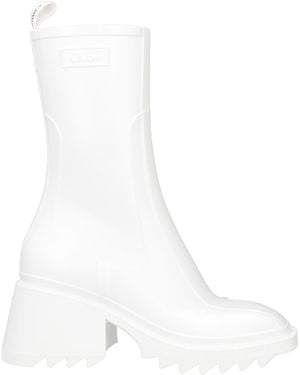 Chloé Ankle Boots - White