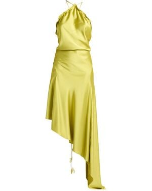 The Attico Vestido midi - Amarillo