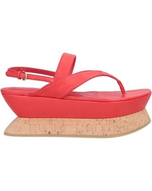 サンダル・ミュール SALVATORE FERRAGAMO PINK LEATHER LELIU 95 THONG SANDALS Ferragamo - Lylia PVC slides Salvatore Ferragamo