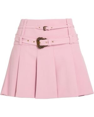 Versace Jeans Couture Mini Skirt Viscose, Polyamide, Elastane - Pink