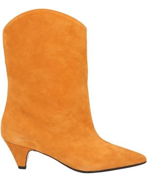 Anna F. Ankle Boots Leather - Orange