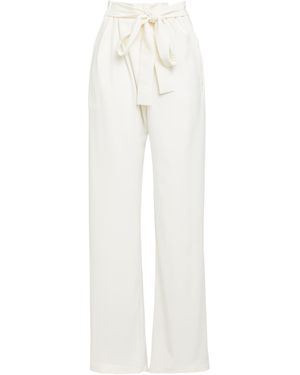 Pianurastudio Pants Polyester, Elastane - White