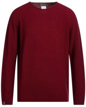 AROVESCIO Burgundy Sweater Merino Wool - Red